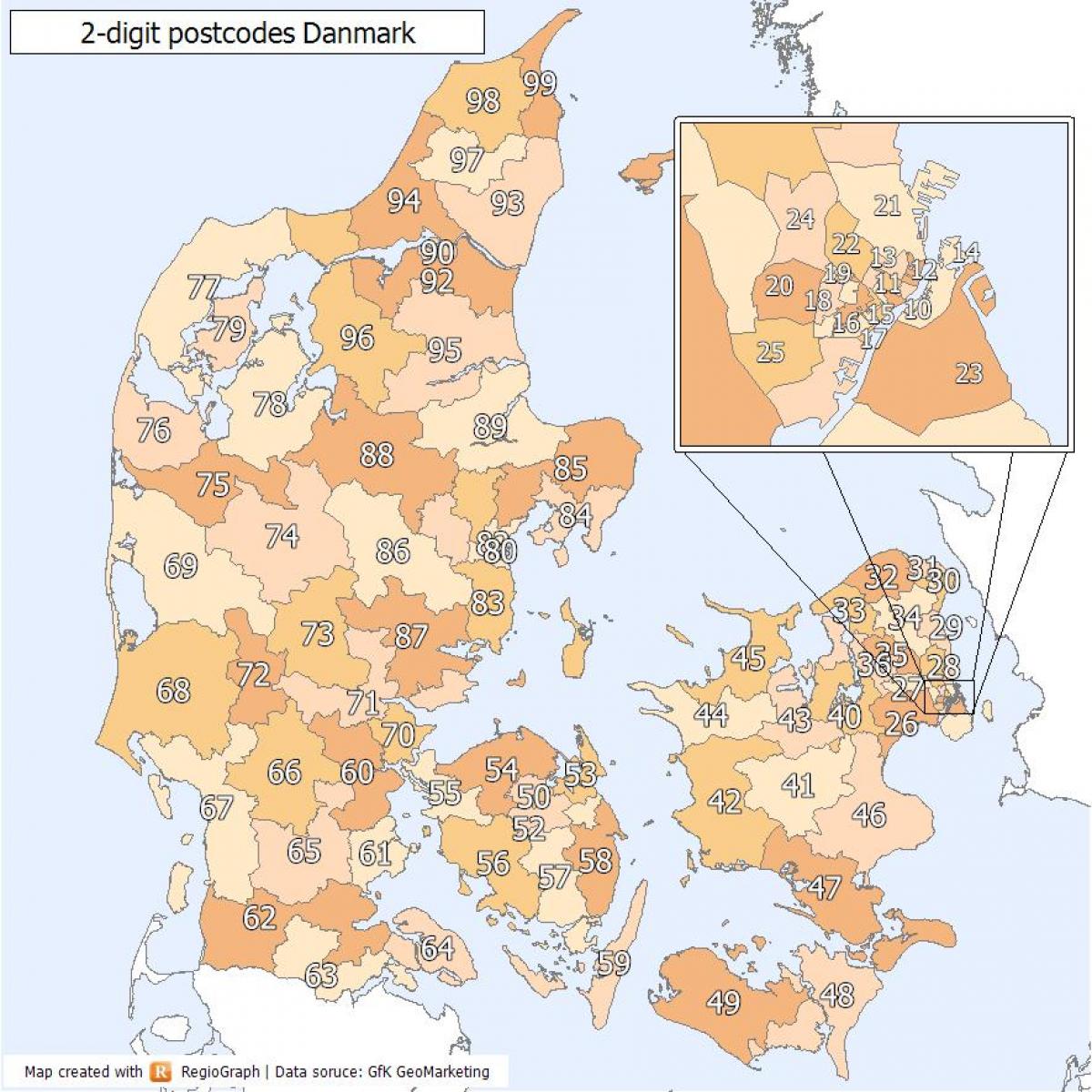 дани зип код газрын зураг